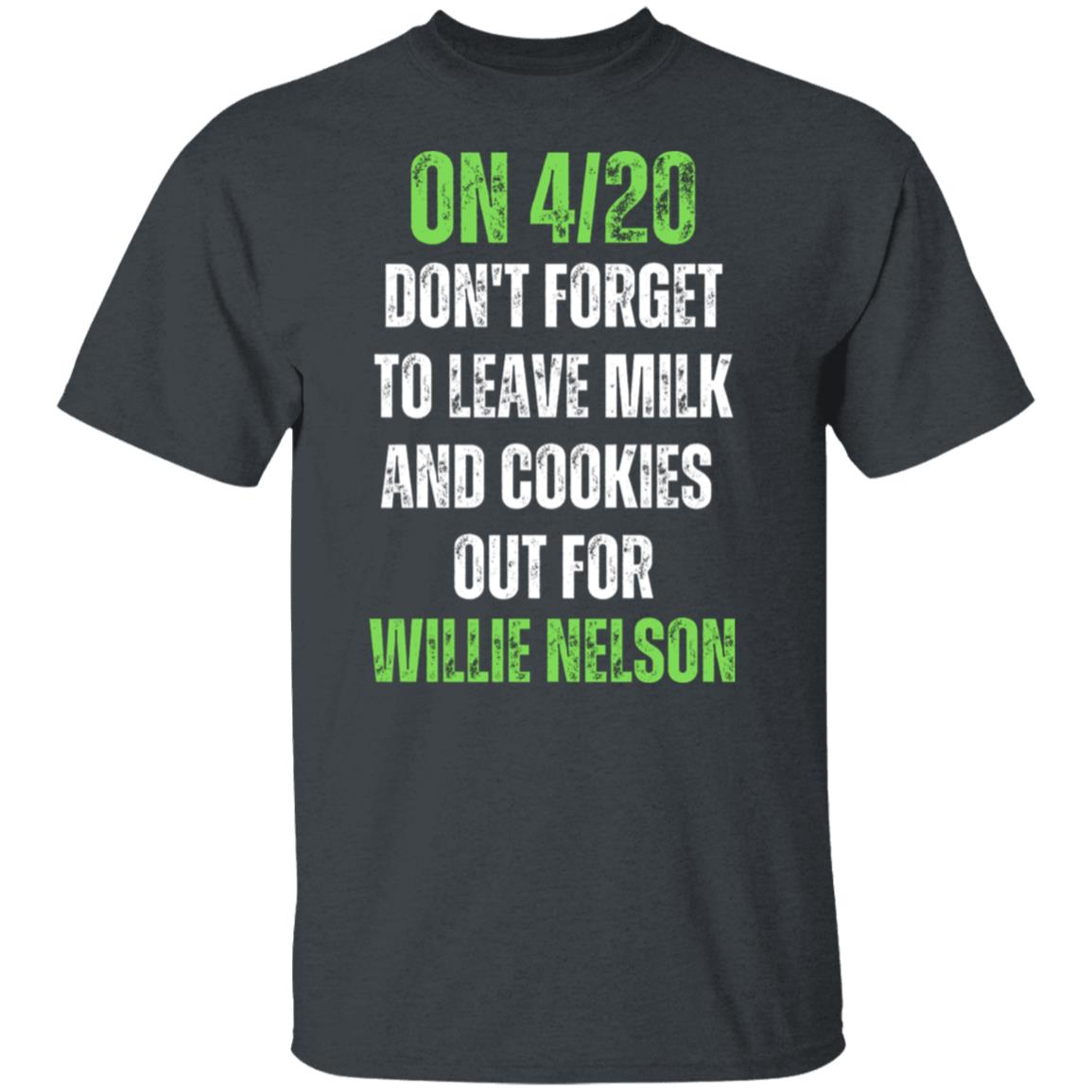 Milk and Cookies For Willie Nelson Men's T-Shirt