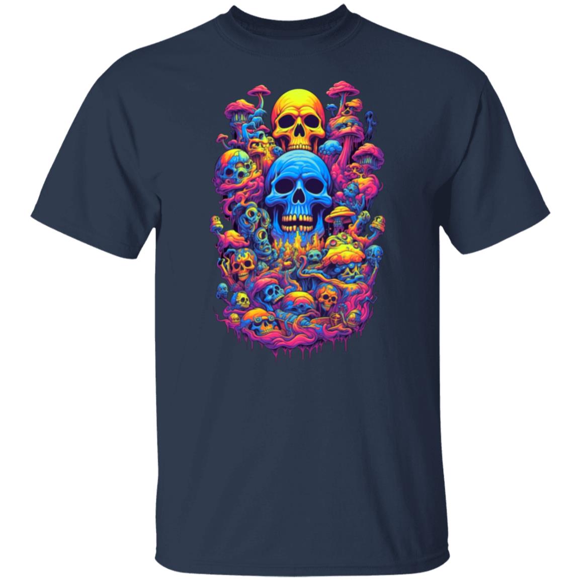 Psychadelic Skull Mountain (AI Art Series #1) Men's T-Shirt
