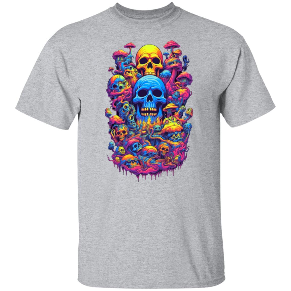 Psychadelic Skull Mountain (AI Art Series #1) Men's T-Shirt