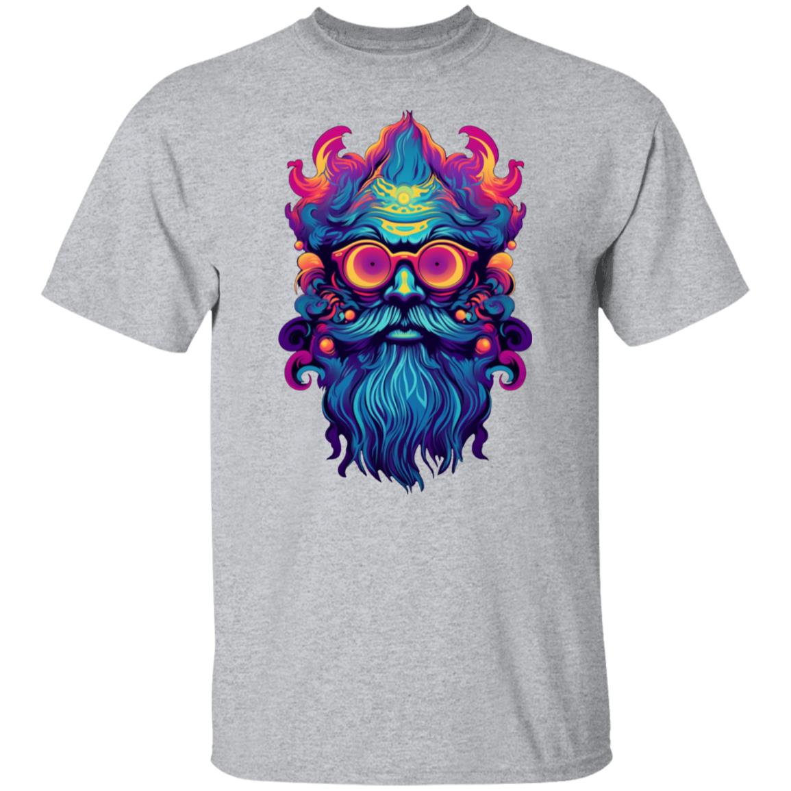 Psychadelic Neon Hipster (AI Art Series #1) Men's T-Shirt