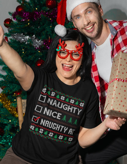 Naughty AF Ugly Christmas Women's T-Shirt