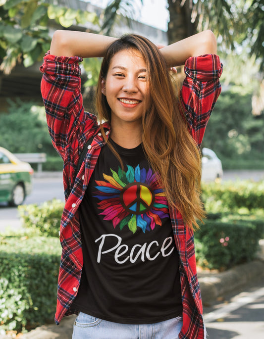 Peace Sunflower Women's T-Shirt