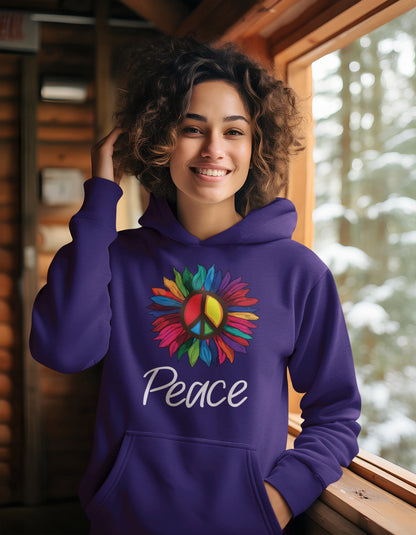 Peace Sunflower Women's Hoodie