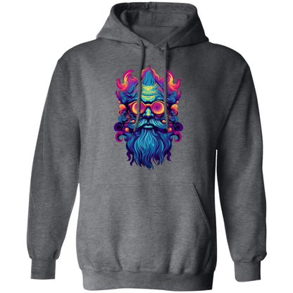 Psychadelic Neon Hipster (AI Art Series #1) Hoodie