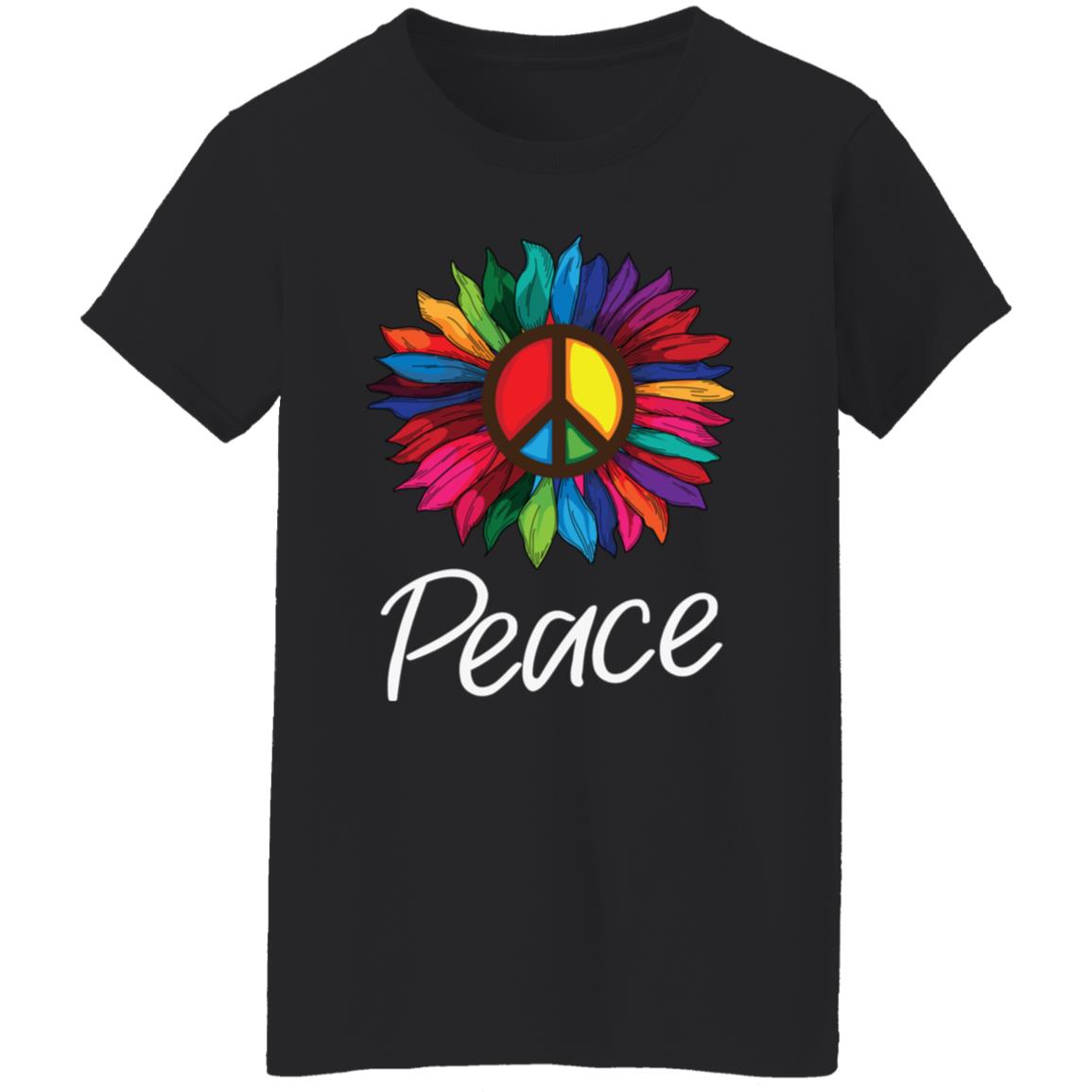 Peace Sunflower Women's T-Shirt