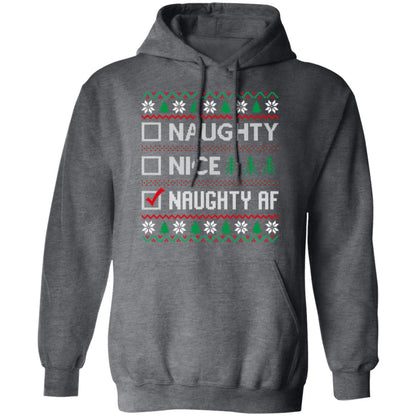 Naughty AF Ugly Christmas Women's Hoodie