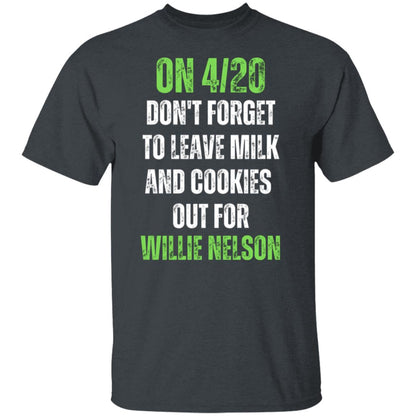 Milk and Cookies For Willie Nelson Men's T-Shirt