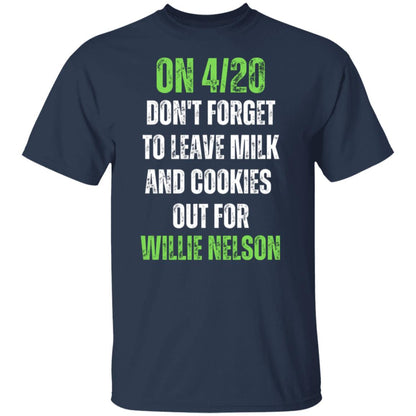 Milk and Cookies For Willie Nelson Men's T-Shirt