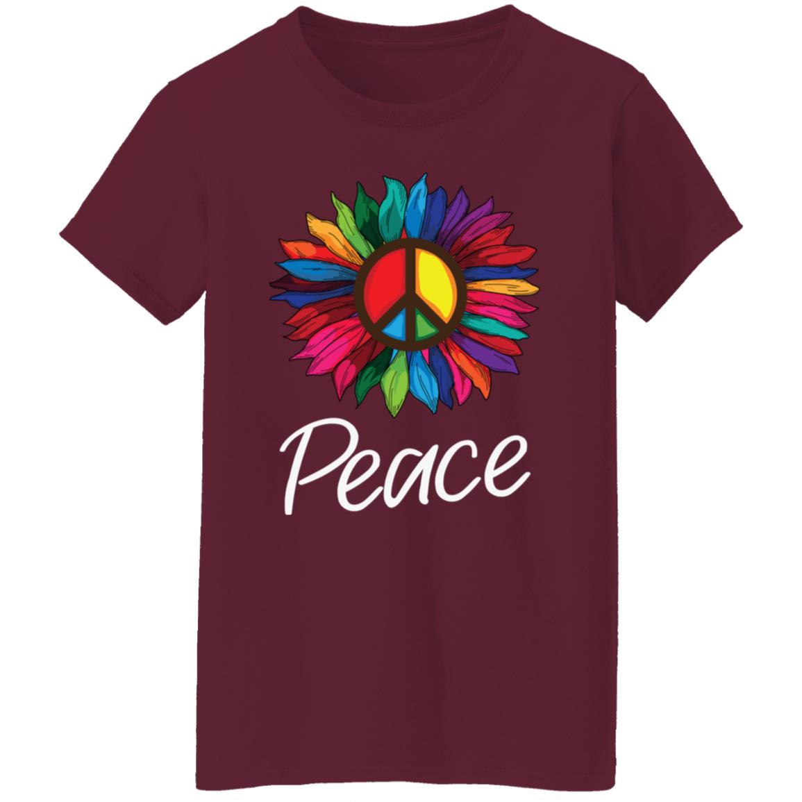 Peace Sunflower Women's T-Shirt