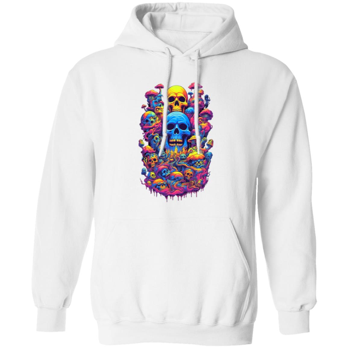 Psychadelic Skull Mountain (AI Art Series #1) Hoodie