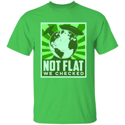 Earth Is Not Flat We Checked (Aliens) Men's T-Shirt