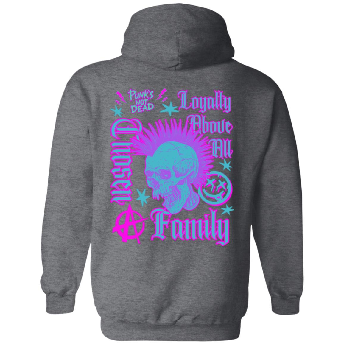 Chosen Family Loyalty Above All (Punk Style) Men's Hoodie (Front/Back Print)