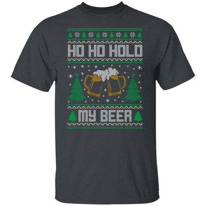 Ho Ho Hold My Beer (Ugly Christmas Style) Men's T-Shirt