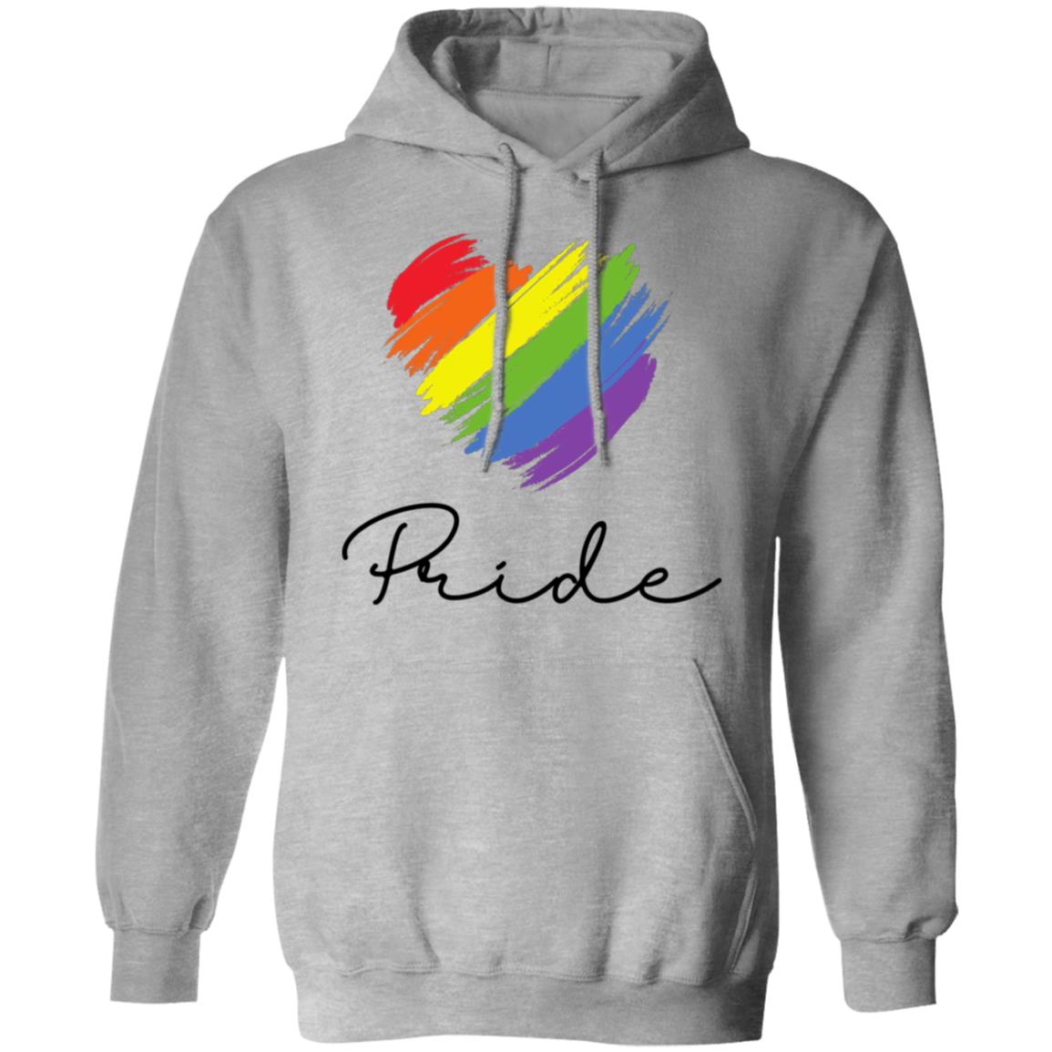 Rainbow Painted Heart Pride Women's Hoodie