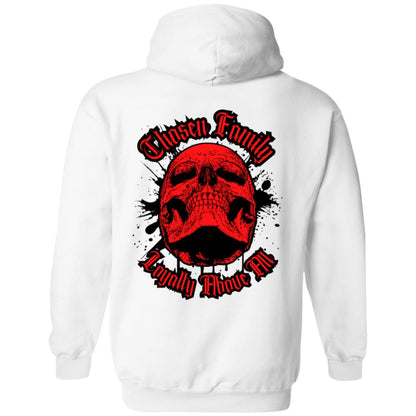 Chosen Family Loyalty Above All Skull Men's Hoodie