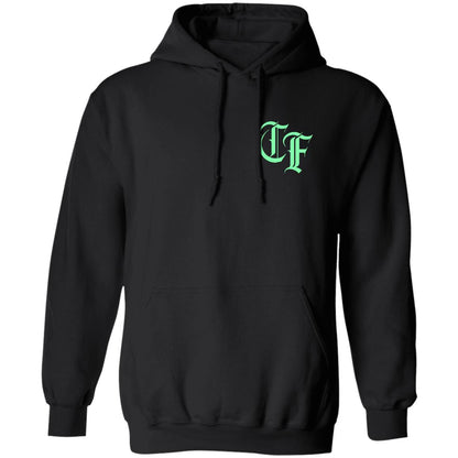 Chosen Family Loyalty Above All Dapper Green Skull Men's Hoodie