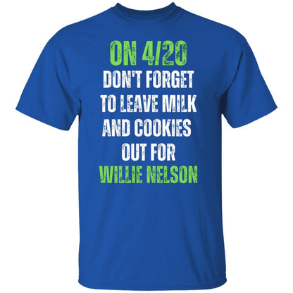 Milk and Cookies For Willie Nelson Men's T-Shirt