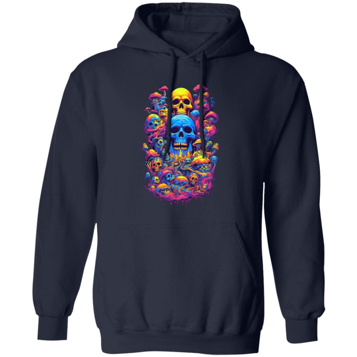 Psychadelic Skull Mountain (AI Art Series #1) Hoodie