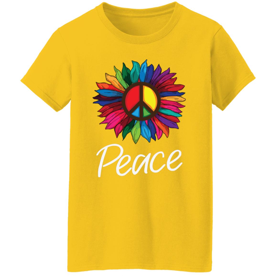 Peace Sunflower Women's T-Shirt