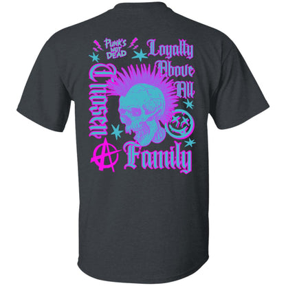 Chosen Family Loyalty Above All (Punk Style) Men's T-Shirt (Front/Back Print)