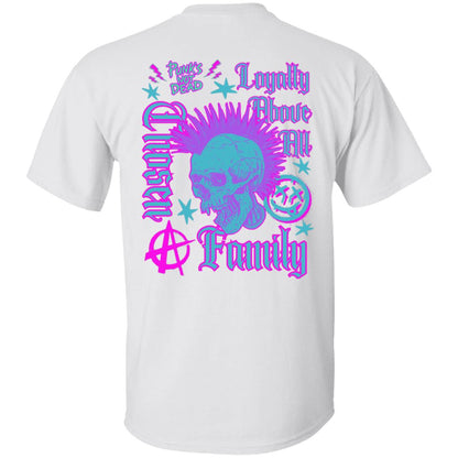 Chosen Family Loyalty Above All (Punk Style) Men's T-Shirt (Front/Back Print)