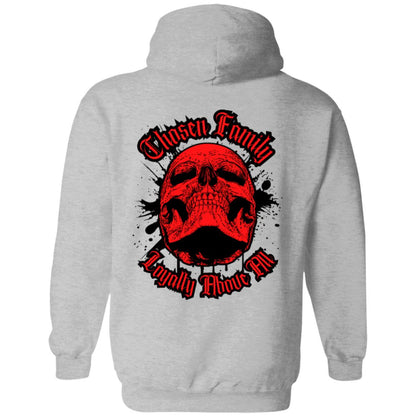 Chosen Family Loyalty Above All Skull Men's Hoodie