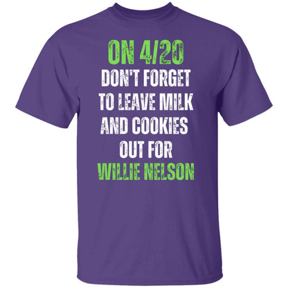 Milk and Cookies For Willie Nelson Men's T-Shirt