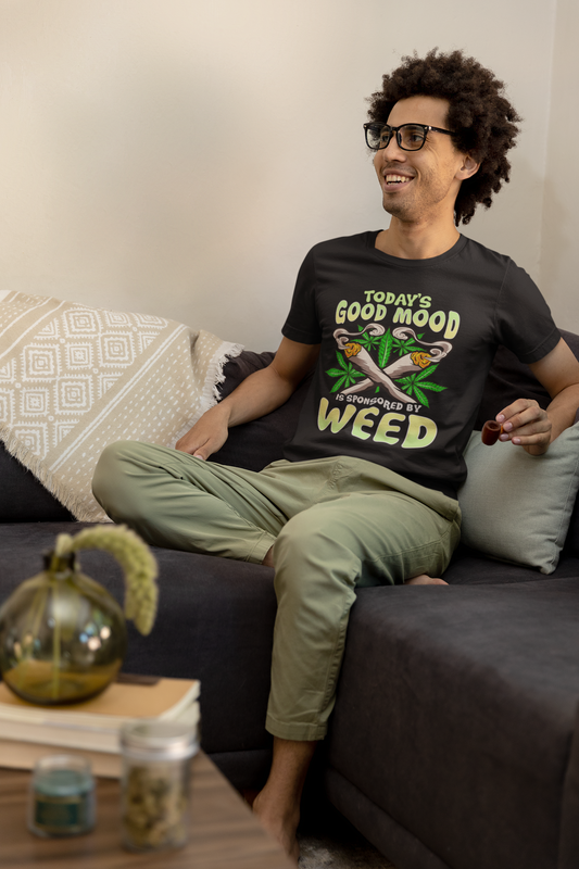 Today's Good Mood Is Sponsored By Weed Men's T-Shirt