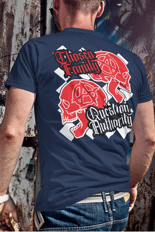 Chosen Family Question Authority Men's T-Shirt (Front/Back Print)