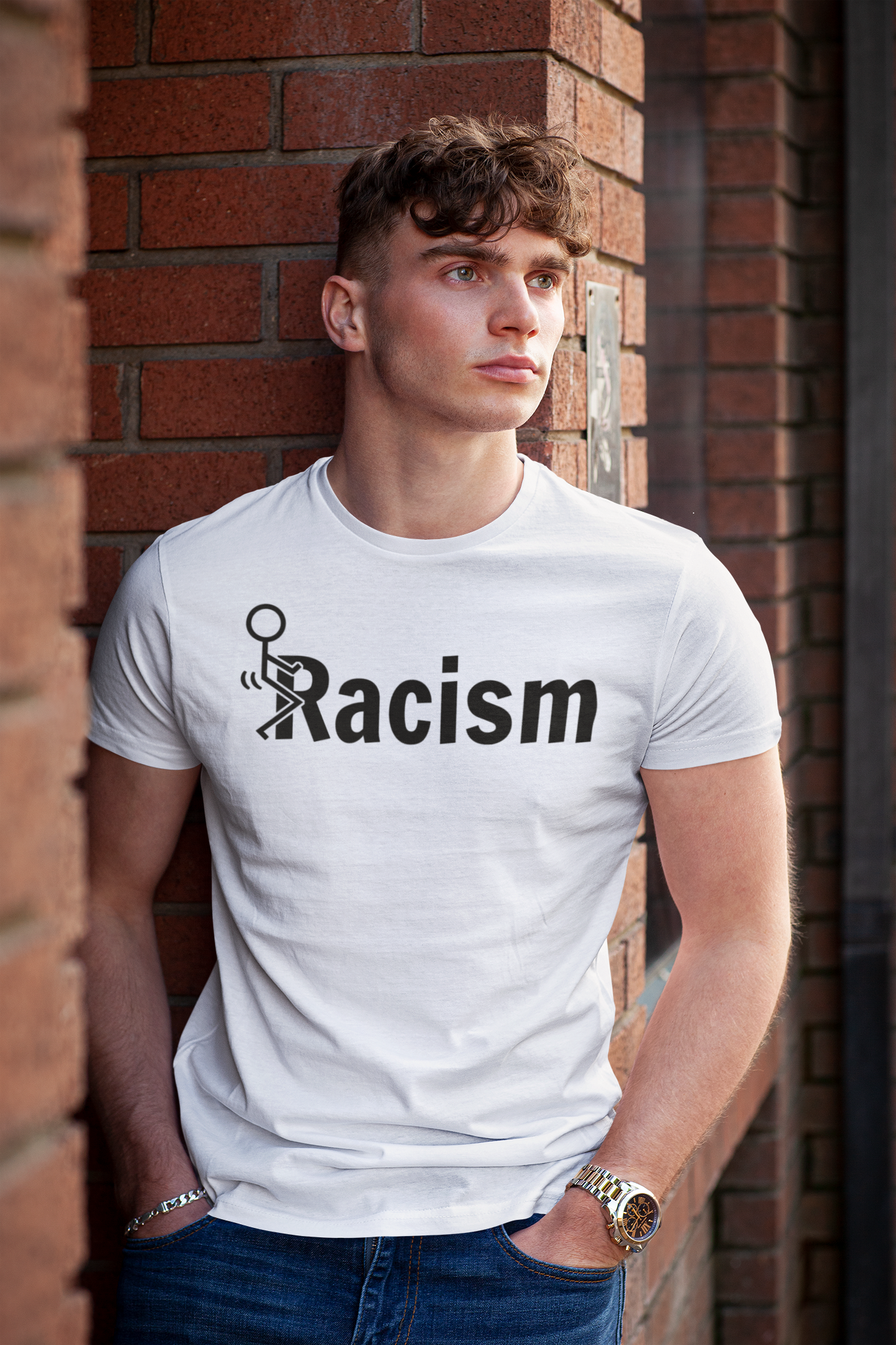 Fuck Racism Men's T-Shirt