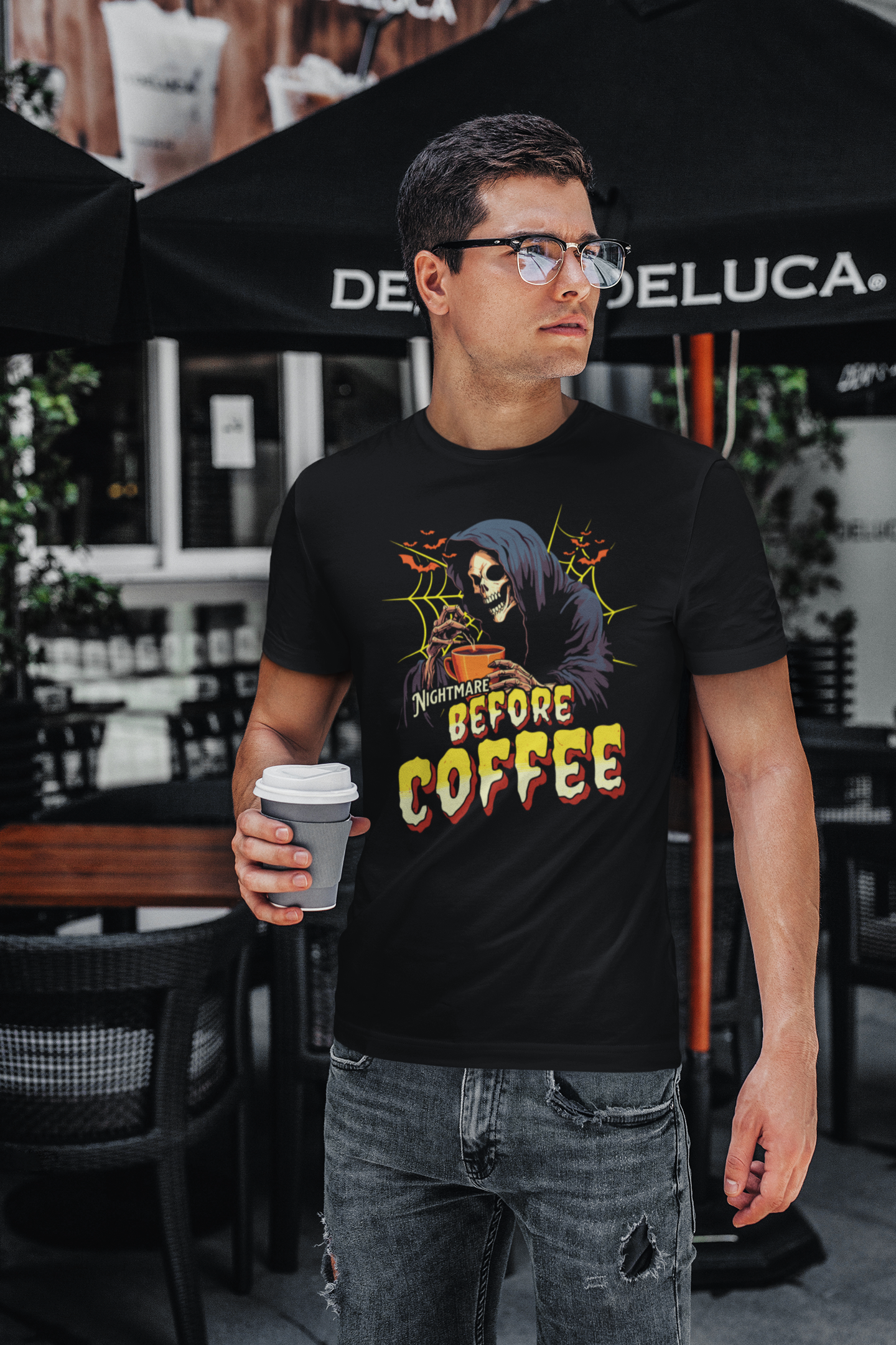 Nightmare Before Coffee Men's T-Shirt