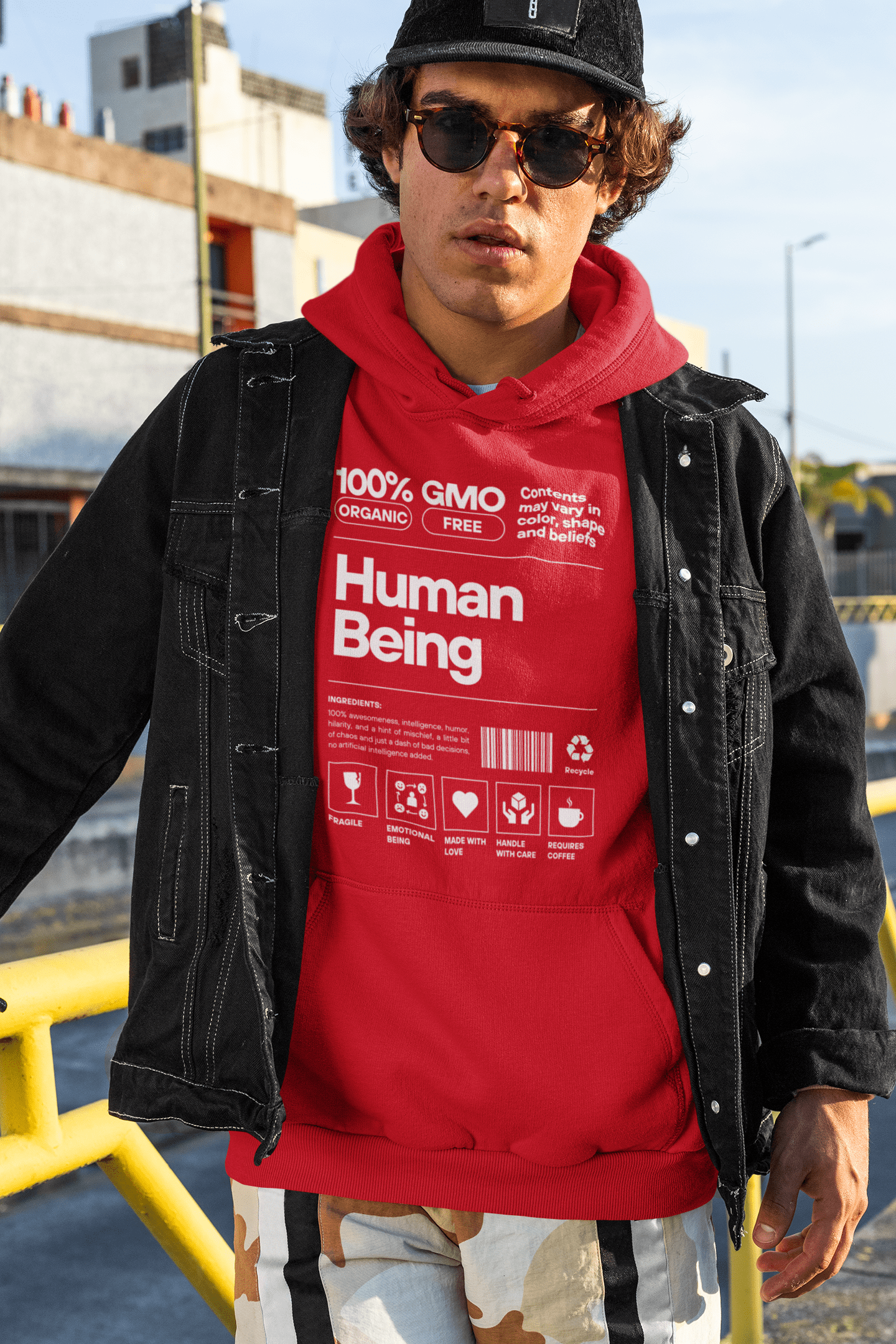 100% Organic Human Being Hoodie - SwayTheMuse