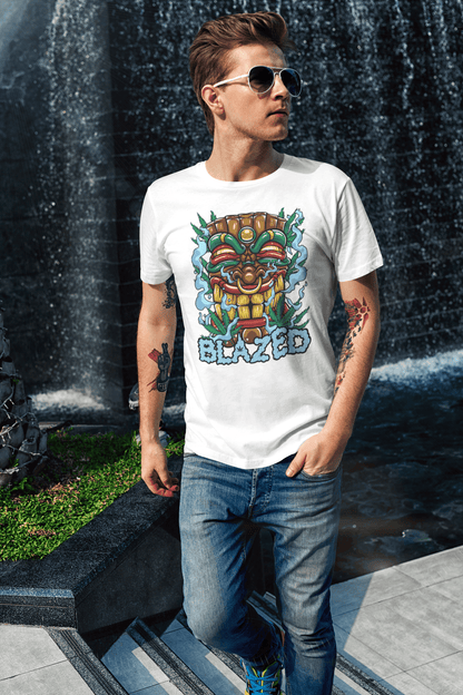 Blazed Tiki Men's T-Shirt - SwayTheMuse